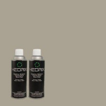 Hedrix 11 oz. Match of 501 Gray Mist Semi-Gloss Custom Spray Paint (2-Pack) - SG02-501