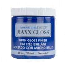 DecoArt Americana Decor Maxx Gloss 8 oz. Sapphire Blue Paint - ADMG15-98