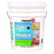 Zinsser Bulls Eye 5 gal. Zero White Water Based Interior/Exterior Primer and Sealer - 249021