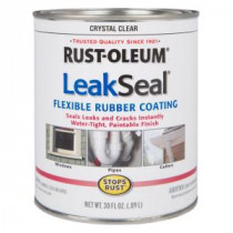 Rust-Oleum Stops Rust 1-qt. LeakSeal Clear Flexible Rubber Coating Sealer (Case of 2) - 275116