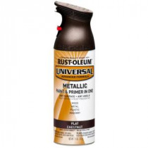 Rust-Oleum Universal 11 oz. All Surface Flat Metallic Chestnut Spray Paint and Primer in One (Case of 6) - 271471