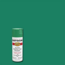 Rust-Oleum Stops Rust 12 oz. Grass Green Gloss Protective Enamel Spray Paint (Case of 6) - 7731830