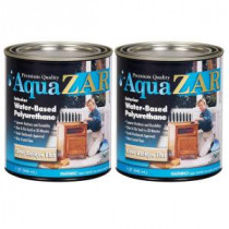 ZAR 1-qt. Antique Flat Aqua Water-Based Polyurethane (2-Pack) - 209116
