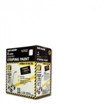 Rust-Oleum Professional 18 oz. Flat White Striping Spray Paint (6-Pack) - P2593849