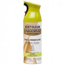 Rust-Oleum Universal 12 oz. All Surface Gloss Citrus Green Spray Paint and Primer in One (Case of 6) - 284962