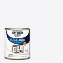 Rust-Oleum Painter's Touch 32 oz. Ultra Cover Flat White General Purpose Paint (Case of 2) - 1990502