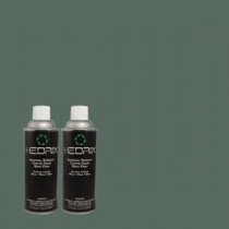 Hedrix 11 oz. Match of 500F-7 Mythic Forest Semi-Gloss Custom Spray Paint (2-Pack) - SG02-500F-7