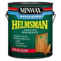 Minwax 1 gal. Gloss Water Based Helmsman Indoor/Outdoor Spar Urethane (2-Pack) - 71050