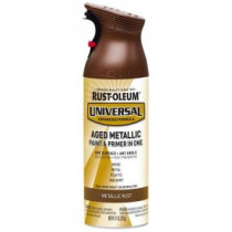 Rust-Oleum Universal 11 oz. All Surface Aged Metallic Rust Spray Paint and Primer in One (Case of 6) - 285072