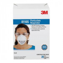 3M Sanding Painted Surfaces Respirator ((20-Pack) (Case of 4)) - 8110PB1-A