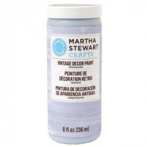 Martha Stewart Crafts Vintage Decor 8 oz. Parisian Blue Matte Chalk Finish Paint - 33534