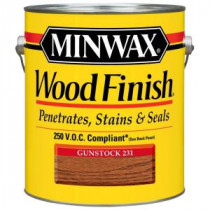 Minwax 1 gal. Oil-Based Gunstock Wood Finish 250 VOC Interior Stain (2-Pack) - 71088
