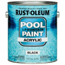 Rust-Oleum 1 gal. Black Acrylic Pool and Fountain Paint (Case of 2) - 270183