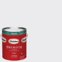 Glidden Premium 1 gal. #HDGV30U Majestic Mountain White Semi-Gloss Interior Paint with Primer - HDGV30UP-01S