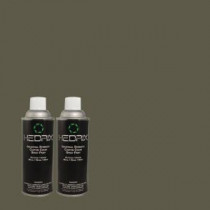 Hedrix 11 oz. Match of QE-48 New Forest Semi-Gloss Custom Spray Paint (8-Pack) - SG08-QE-48