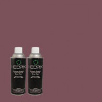 Hedrix 11 oz. Match of MQ5-35 Plum Rich Flat Custom Spray Paint (8-Pack) - F08-MQ5-35