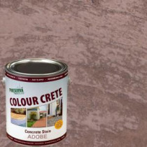 Colour Crete 1 gal. Adobe Semi-Transparent Water-Based Concrete Stain - 59105