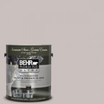 BEHR Premium Plus Ultra 1-gal. #N140-2 Chicago Fog Semi-Gloss Enamel Interior Paint - 375001