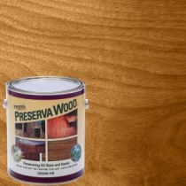Preserva Wood 1 gal. Oil-Based Cedar-Fir Penetrating Stain and Sealer - 40105