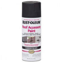 Rust-Oleum Stops Rust 12 oz. Carbon Black Roof Accessory Spray Paint (6-Pack) - 285227