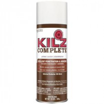 KILZ COMPLETE 13-oz. White Oil-Based Interior/Exterior Primer, Sealer and Stain-Blocker Aerosol - L101348