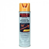 Rust-Oleum Industrial Choice 17 oz. Caution Yellow Inverted Marking Spray Paint (12-Pack) - 203024