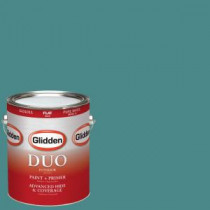 Glidden DUO 1-gal. #HDGB21D Batik Green Flat Latex Interior Paint with Primer - HDGB21D-01F