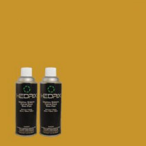 Hedrix 11 oz. Match of 360D-7 Brown Mustard Semi-Gloss Custom Spray Paint (2-Pack) - SG02-360D-7