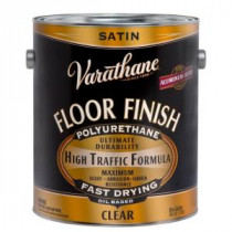 Varathane 1 gal. Clear Satin 350 VOC Oil-Based Floor Finish Polyurethane (Case of 2) - 214552