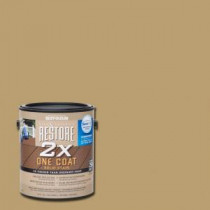 Rust-Oleum Restore 1 gal. 2X Dune Solid Deck Stain with NeverWet - 291380