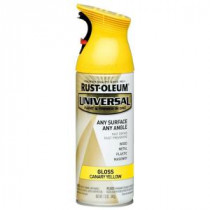 Rust-Oleum Universal 12 oz. All Surface Gloss Canary Yellow Spray Paint and Primer in One (Case of 6) - 245213