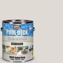 ANViL 1 gal. Sabal Gray Pool Deck Concrete Stain - 902601