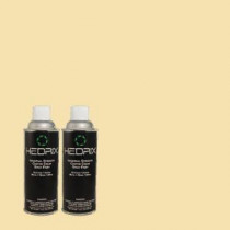 Hedrix 11 oz. Match of PPU6-12 Calla Low Lustre Custom Spray Paint (2-Pack) - LL02-PPU6-12