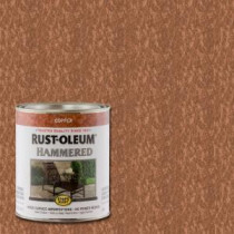 Rust-Oleum Stops Rust 1-qt. Copper Hammered Rust Preventive Paint (Case of 2) - 239074