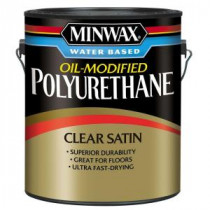 Minwax 1 gal. Satin Water Based Oil-Modified Polyurethane (2-Pack) - 71033