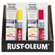 Rust-Oleum Automotive 2/3 fl. oz. Multi Colors Glass Marker (Case of 12) - 279617