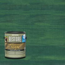 Rust-Oleum Restore 1 gal. Semi-Transparent Stain Charleston Green with NeverWet - 291564