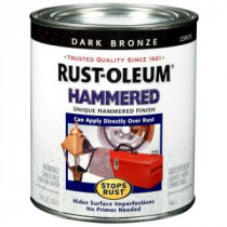 Rust-Oleum Stops Rust 1-qt. Dark Bronze Hammered Rust Preventive Interior/Exterior Paint (Case of 2) - 239075