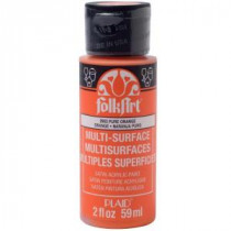 FolkArt 2 oz. Pure Orange Multi Surface Paint - 2903