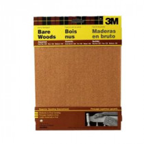 3M 9 in. x 11 in. Assorted Grit Medium, Fine and Very Fine Garnet Sandpaper (5 Sheets-Pack) - 9040NA