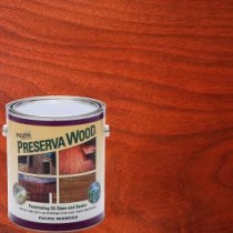 Preserva Wood 1 gal. Oil-Based Pacific Redwood Penetrating Stain and Sealer - 40104