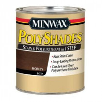 Minwax 1-qt. PolyShades Honey Satin Stain and Polyurethane in 1-Step (4-Pack) - 613960444