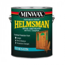 Minwax 1 gal. Satin Helmsman Indoor/Outdoor Spar Urethane (2-Pack) - 13220
