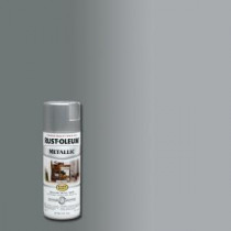 Rust-Oleum Stops Rust 11 oz. Silver Protective Enamel Metallic Spray Paint (Case of 6) - 7271830