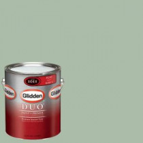 Glidden DUO 1-gal. #GLG26 Pale Jade Flat Interior Paint with Primer - GLG26-01F