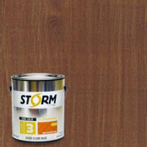 Storm System Category 3 1 gal. Chestnut Brown Exterior Semi-Solid Dual Dispersion Wood Finish - 345C108-1