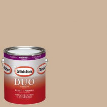 Glidden DUO 1-gal. #HDGO49D Fortress Stone Eggshell Latex Interior Paint with Primer - HDGO49D-01E