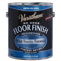 Varathane 1 gal. Clear Semi-Gloss Water-Based Floor Polyurethane (Case of 2) - 230131