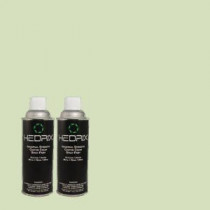 Hedrix 11 oz. Match of 2B60-2 Mint Tea Semi-Gloss Custom Spray Paint (2-Pack) - SG02-2B60-2