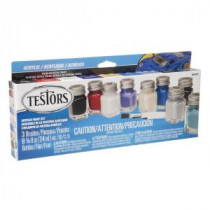 Testors 0.25 oz. 9-Color Acrylic Paint Set Auto Colors (6-Pack) - 9197T